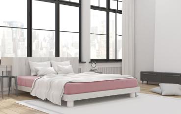 Mako-Feinjersey-Spannbetttuch, rosenholz 255